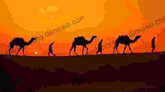 A Group Of Camels Walking Through A Desert Landscape Atlas Of The World S Deserts