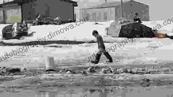 A Yup'ik Village Blanketed In A Fierce Blizzard, Showcasing The Resilience Of The People Against The Harsh Elements Ellavut / Our Yup Ik World And Weather: Continuity And Change On The Bering Sea Coast