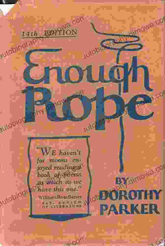 Cover Of Enough Rope By Dorothy Parker Enough Rope Dorothy Parker