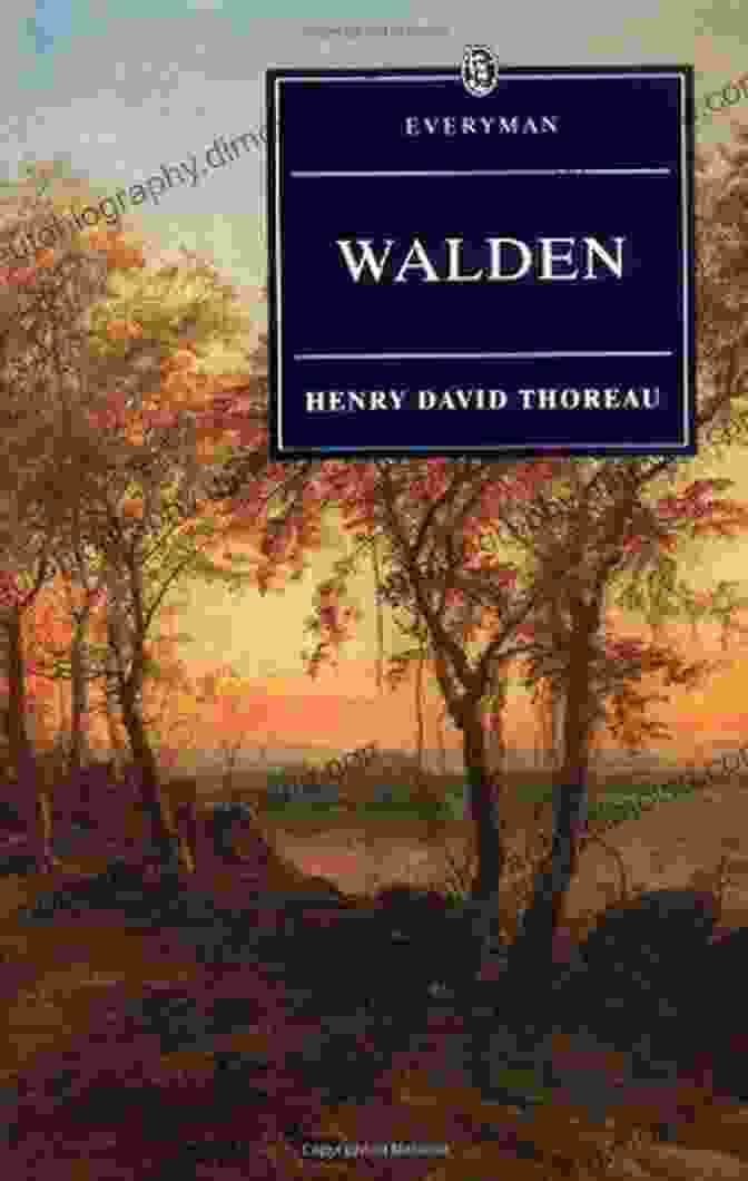 Ralph Waldo Emerson's Walden Book Cover Featuring A Serene Lake And Forest Ralph Waldo Emerson: The Classics Walden